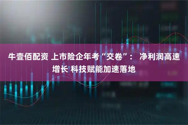 牛壹佰配资 上市险企年考“交卷”: 净利润高速增长 科技赋能加速落地